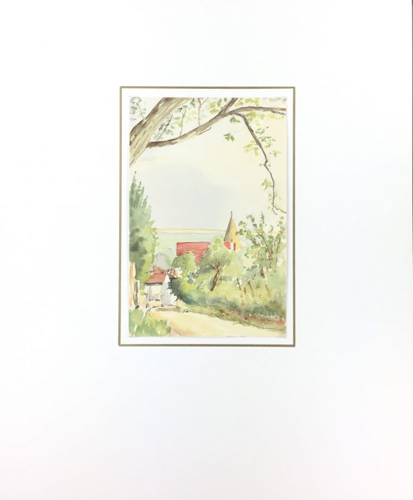 Towns Original Art - French Landscape, C. Groux, C.1940