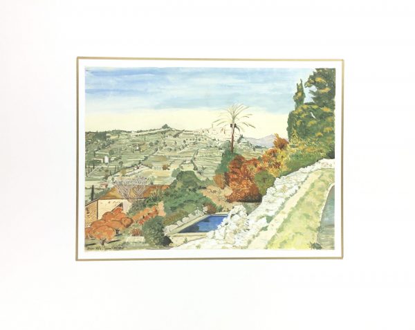Towns Original Art - Terraced Fields, Jeanne Berman, 1956