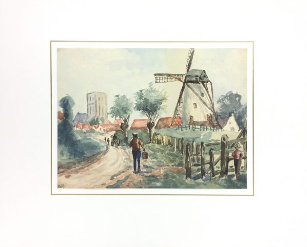 Towns Original Art - Le Moulin, Cecile, C.1930
