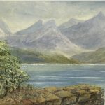 Winter Original Art - Mountains, C.1950