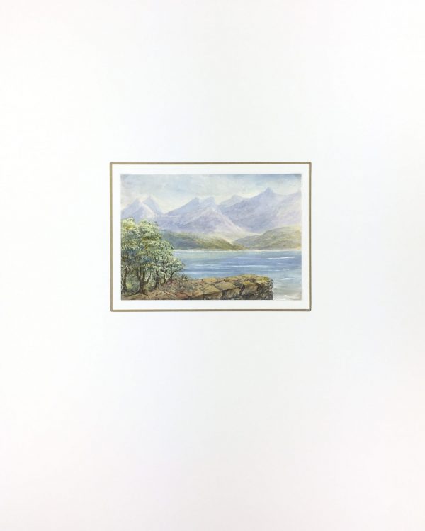 Winter Original Art - Mountains, C.1950