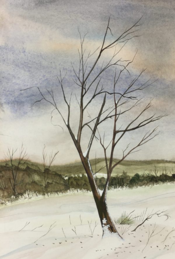 Winter Original Art - Winter, R. Fischer, C.1960