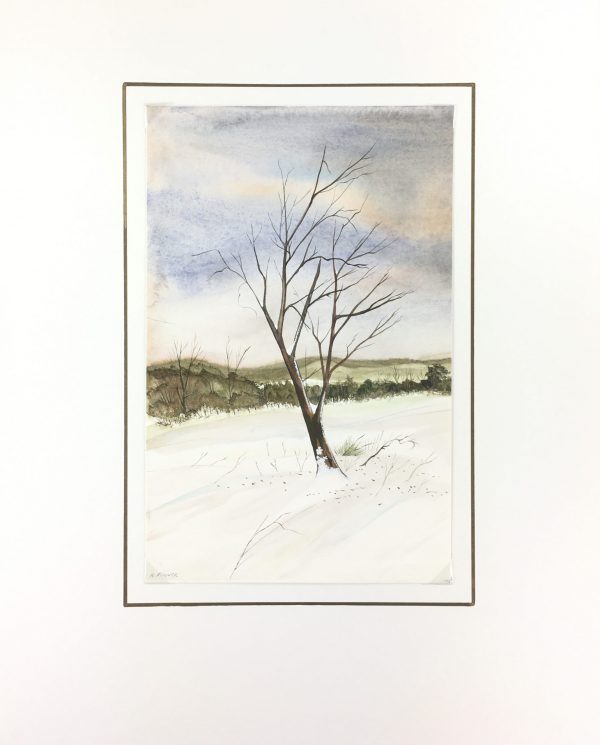 Winter Original Art - Winter, R. Fischer, C.1960