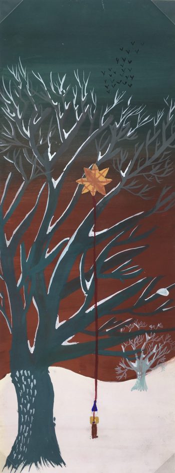 Winter Original Art - Winter Landscape, C.1950