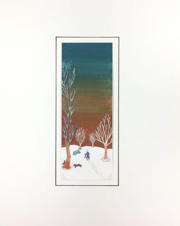 Winter Original Art - Winter Landscape, C.1950