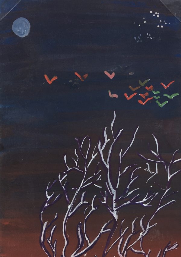 Winter Original Art - Winter Landscape, C.1950