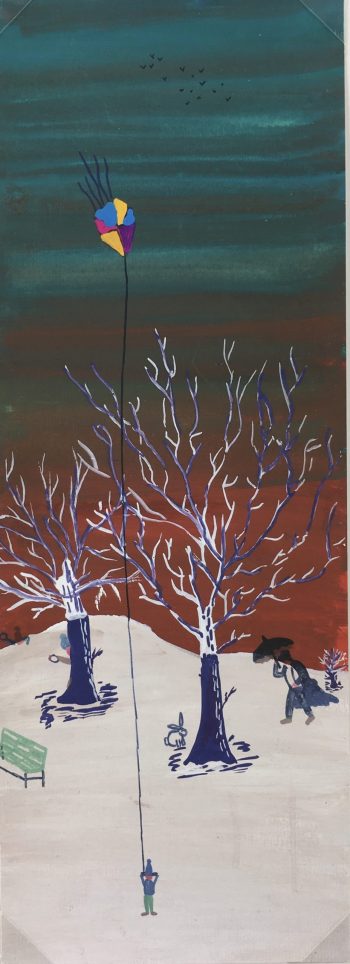 Winter Original Art - Winter Landscape, C.1950