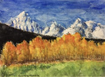 Winter Original Art - Fall Colors, Craig Ranking, C.2000