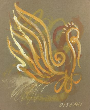 Animals Original Art - L'oiseau, French, 1990s