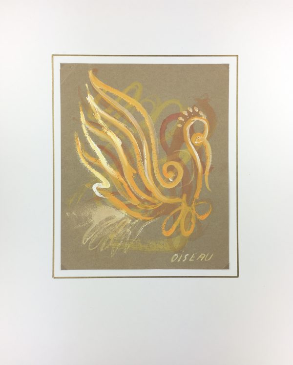 Animals Original Art - L'oiseau, French, 1990s