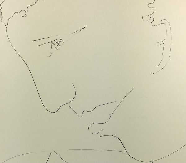 Black & White Modern Original Art - Silhouette, Cassis, c.1980