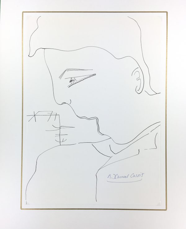 Black & White Modern Original Art - Silhouette, Cassis, c.1980