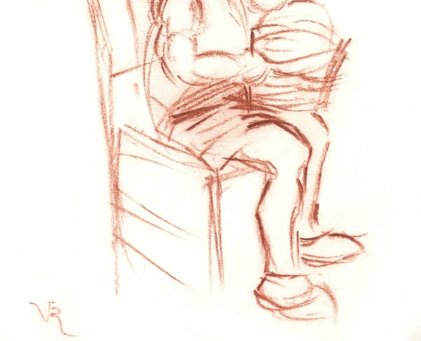 Children Original Art - Le Petit, Signed, V.R., c. 1950