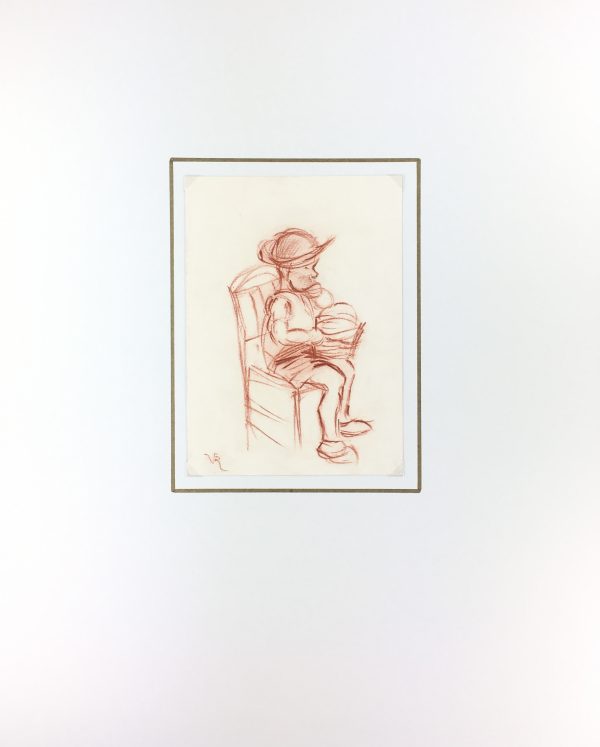 Children Original Art - Le Petit, Signed, V.R., c. 1950