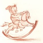 Children Original Art - Le Petit, Signed, V.R., c. 1950