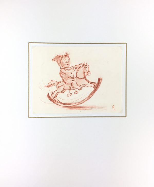 Children Original Art - Le Petit, Signed, V.R., c. 1950
