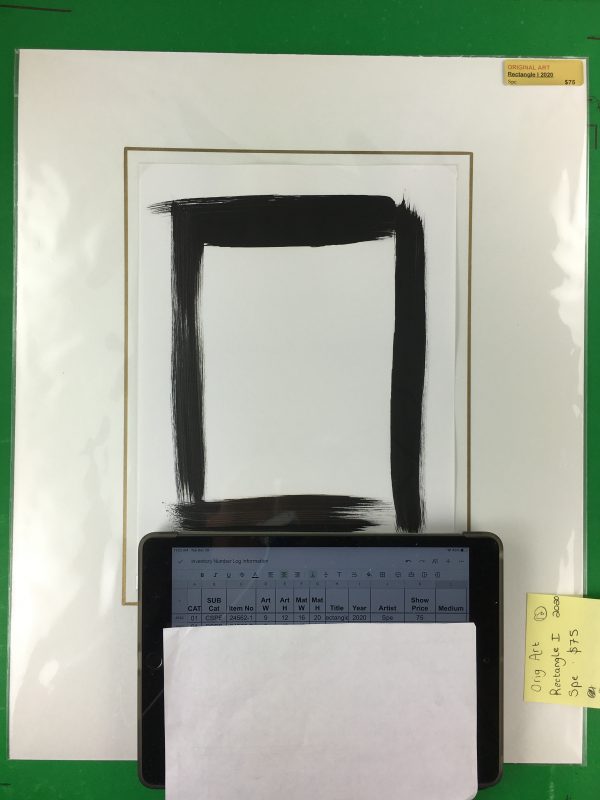 Modern Original Art - Rectangle I, Spe, 2020