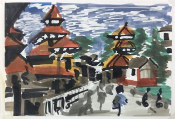 City Life Original Art - World Colors, Albert Vialé, 2010