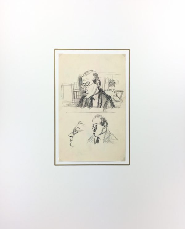 City Life Original Art - New York Library, Albert Vialé, 1935