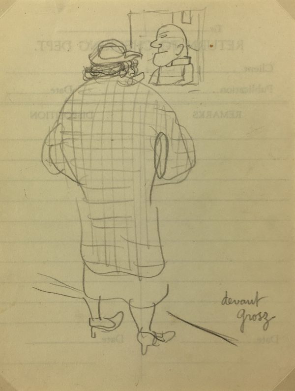 City Life Original Art - The Met NYC, Albert Vialé, C.1930