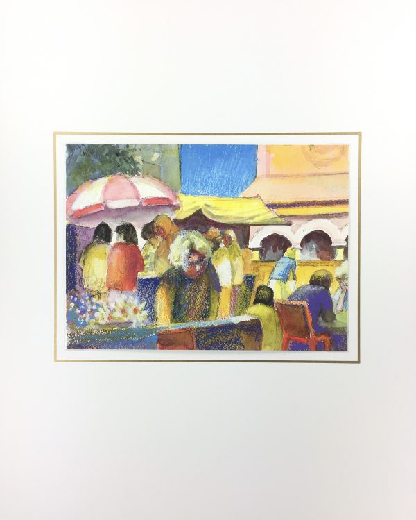 City Life Original Art - Market, John Rendell, C.1980