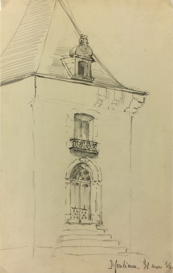 Places Drawings Original Art - Montimer, Pencil, 1936