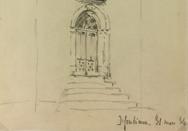 Places Drawings Original Art - Montimer, Pencil, 1936