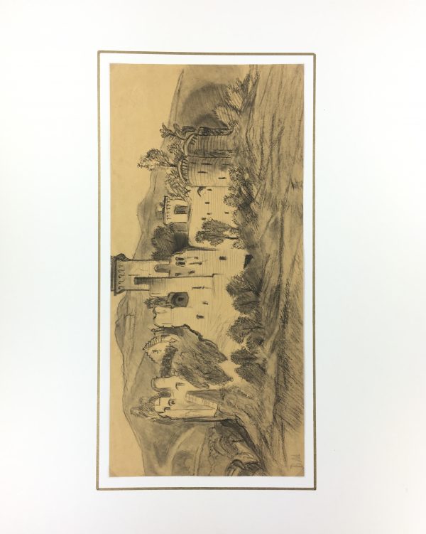 Places Drawings Original Art - Fortfied City, B.M., c. 1910