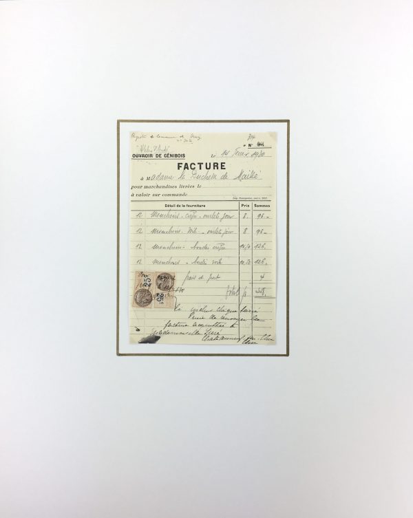Duchess Manuscripts Original Art - Duchess Receipt, Handkechiefs, 1930