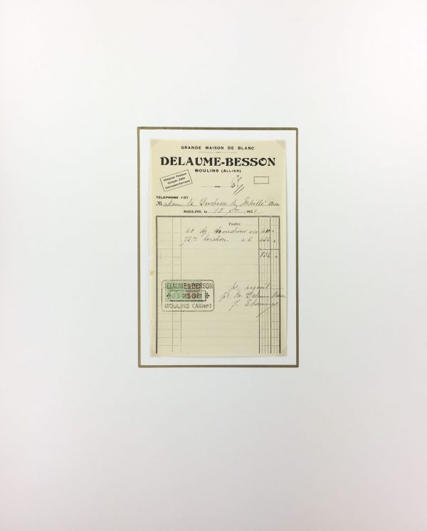 Duchess Manuscripts Original Art - Duchess Receipt, Handkerchiefs, 1922