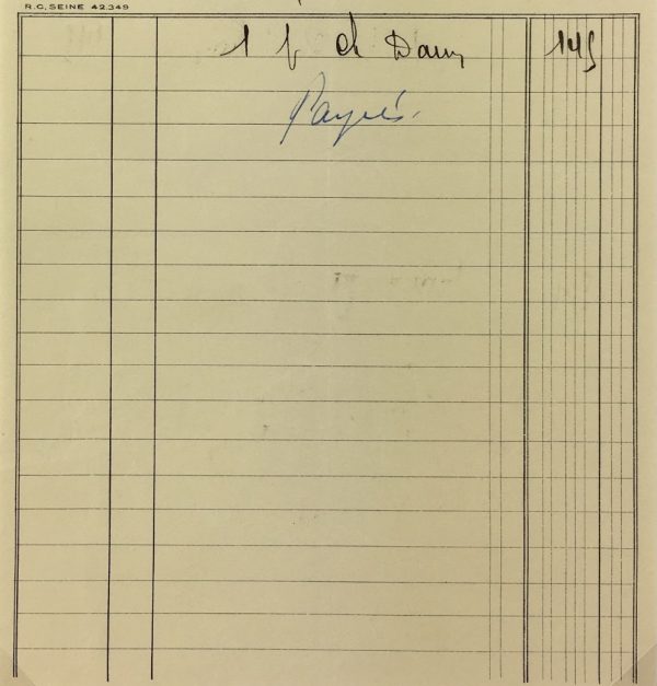 Duchess Manuscripts Original Art - Duchess Receipt, Ladies Shoes, 1932