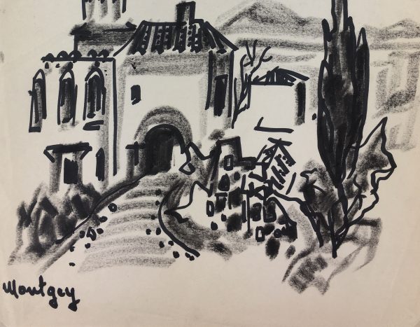 Europe Original Art - Montgey, France, L. Pillot, c. 1950