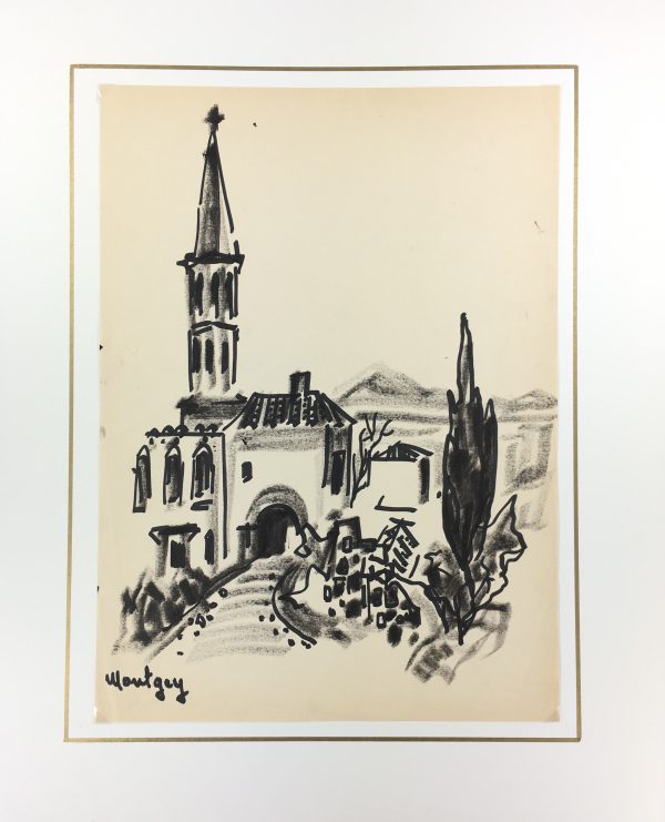 Europe Original Art - Montgey, France, L. Pillot, c. 1950