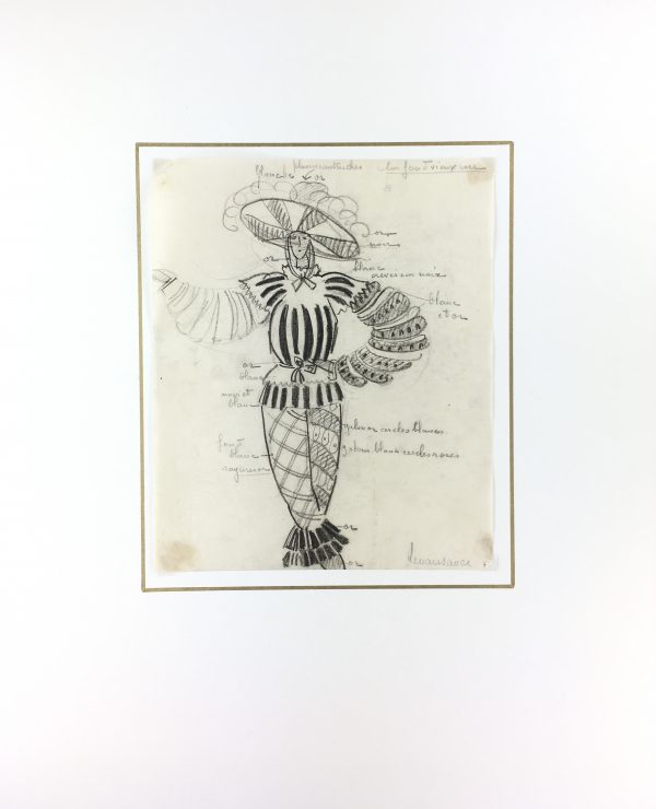 Fashion Original Art - Renaissance, French, c. 1950