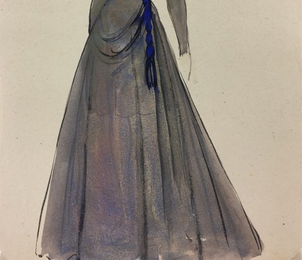 Fashion Original Art - Fashion, S. Lecoconnier, c.1920