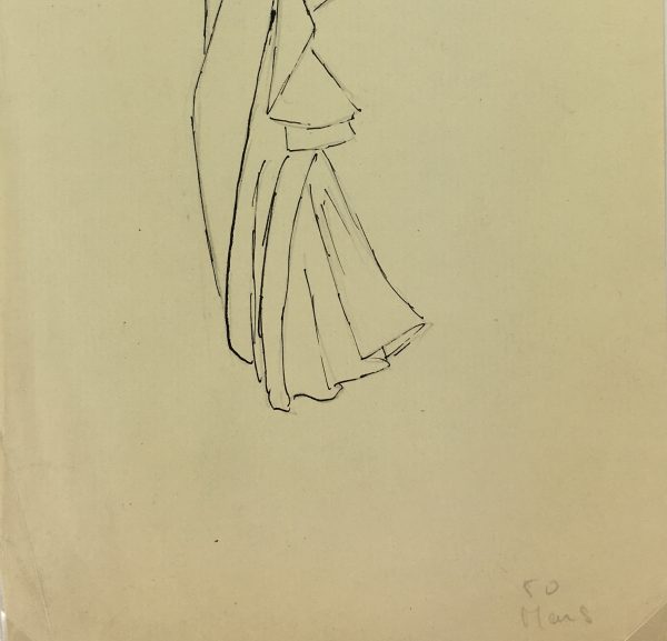 Fashion Original Art - Fashion, French, 1950