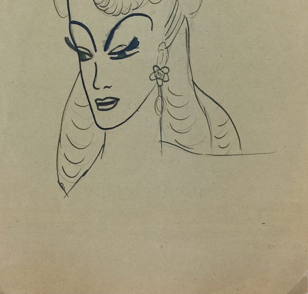 Fashion Original Art - Fashion, French, c.1950