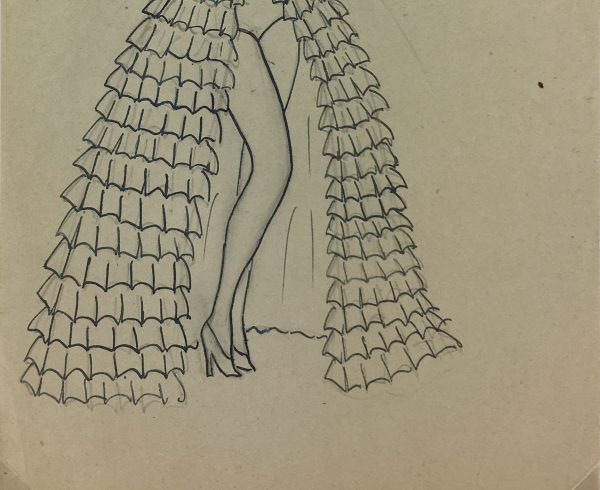 Fashion Original Art - Fashion, French, c.1950