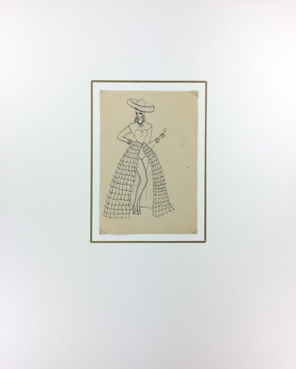 Fashion Original Art - Fashion, French, c.1950