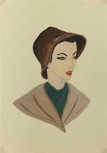 Fashion Original Art - Fashion, French, c.1950