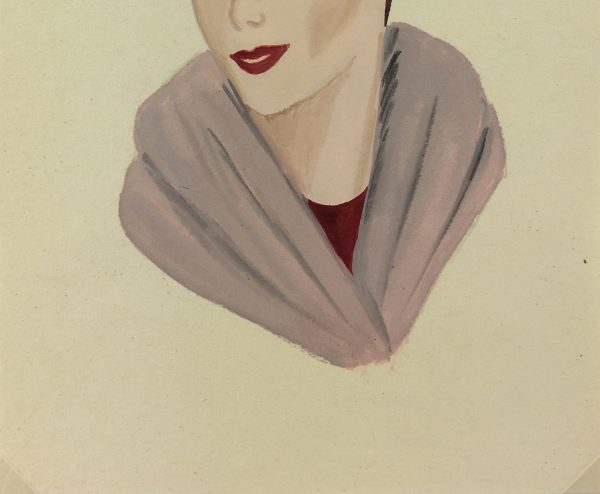Fashion Original Art - Fashion, French, c.1950