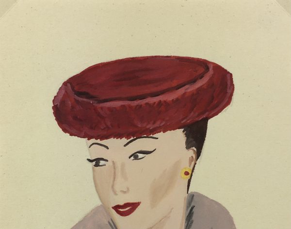 Fashion Original Art - Fashion, French, c.1950