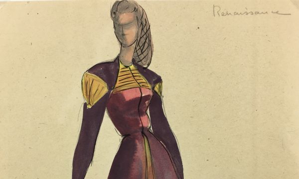 Fashion Original Art - Renaissance, S. Lecoconnier, c.1920