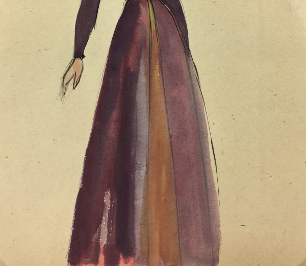 Fashion Original Art - Renaissance, S. Lecoconnier, c.1920