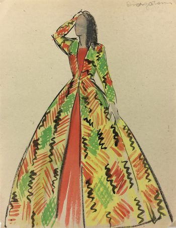 Fashion Original Art - Fashion, S. Lecoconnier, c.1920