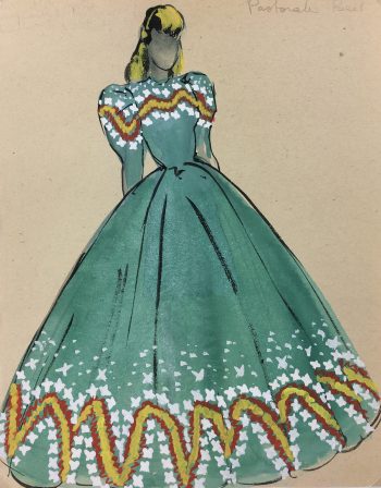 Fashion Original Art - Fashion, S. Lecoconnier, c.1920