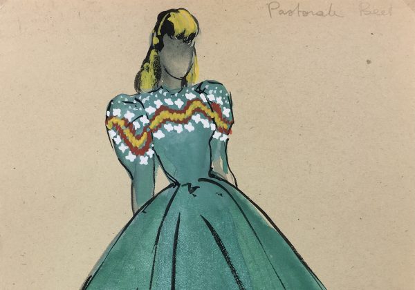 Fashion Original Art - Fashion, S. Lecoconnier, c.1920