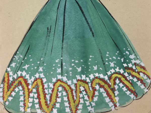 Fashion Original Art - Fashion, S. Lecoconnier, c.1920