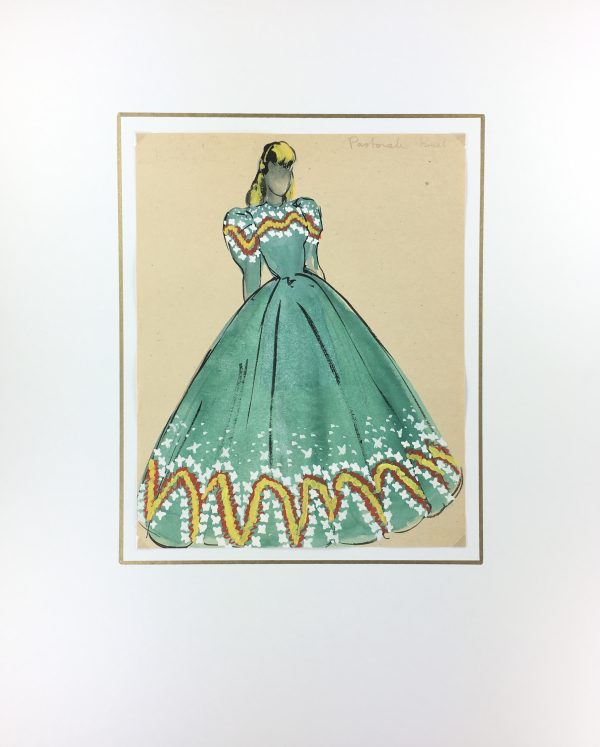 Fashion Original Art - Fashion, S. Lecoconnier, c.1920