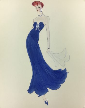 Fashion Original Art - Women's Fashion, French, c.1960